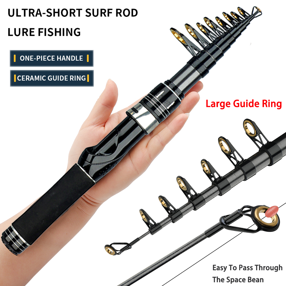 Sea Fishing Equipment Uk - Caña de pescar con señuelo telescópico,