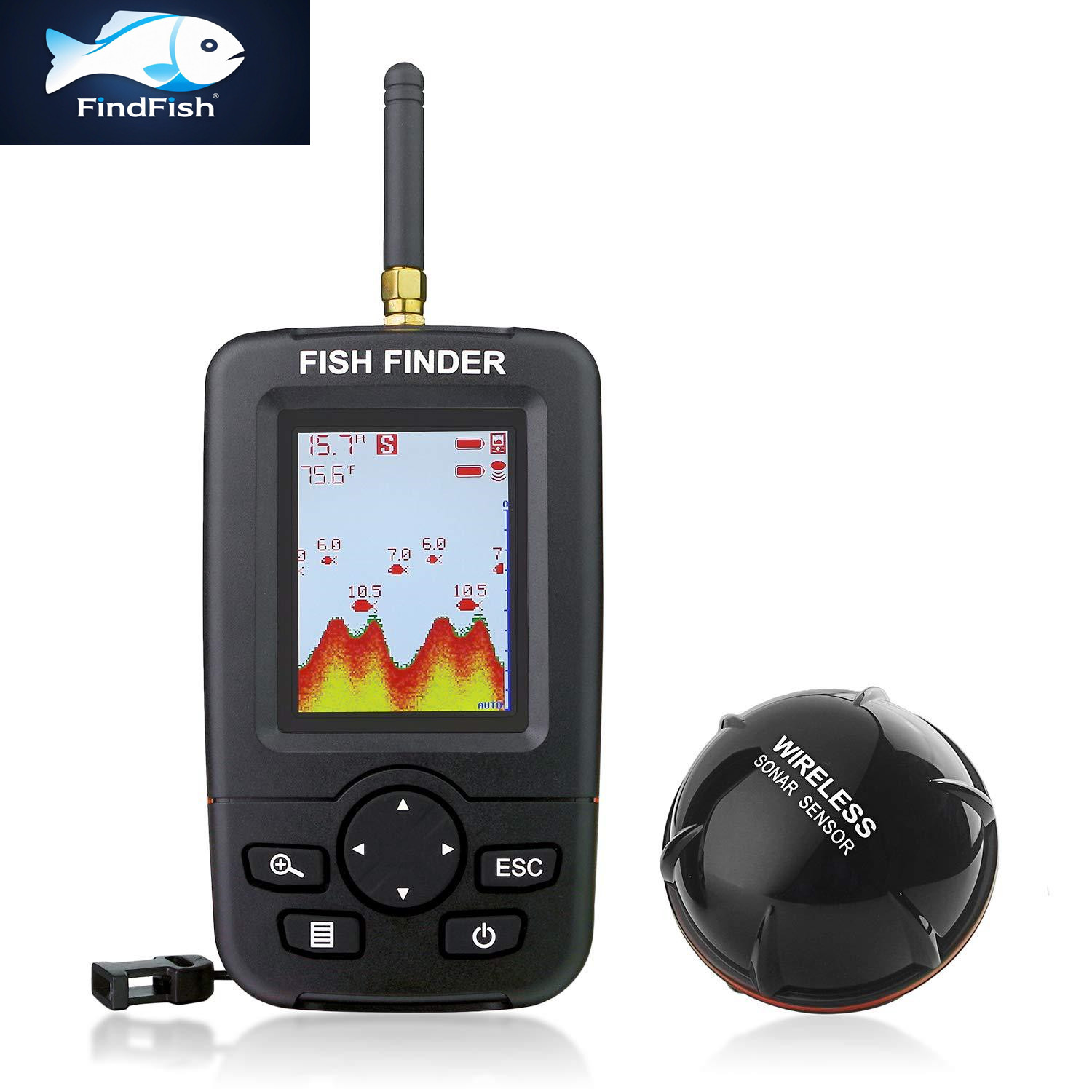 Fishing Equipment In English - Sonar portátil de 100M, buscadores de