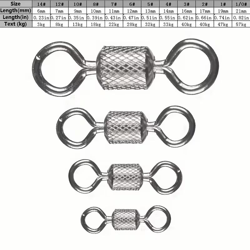 Conector giratorio de 100 Uds. - Fishing Equipment Cheap reseña y precio