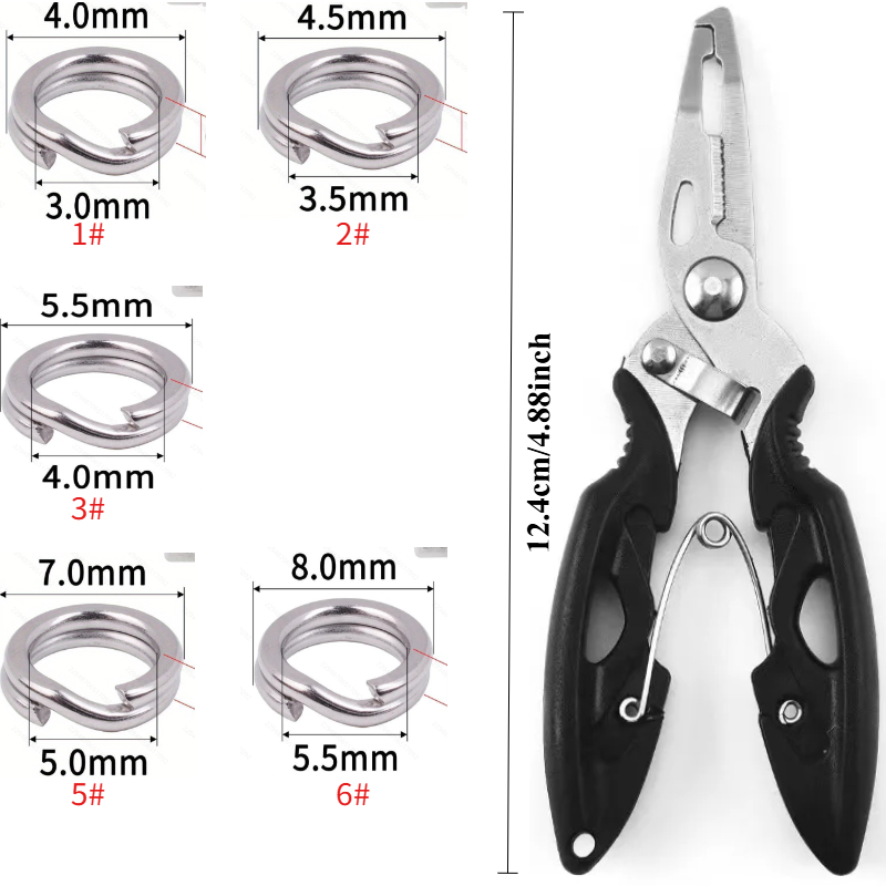 Juego de conectores de anillo  - Fishing Pliers reseña y precio